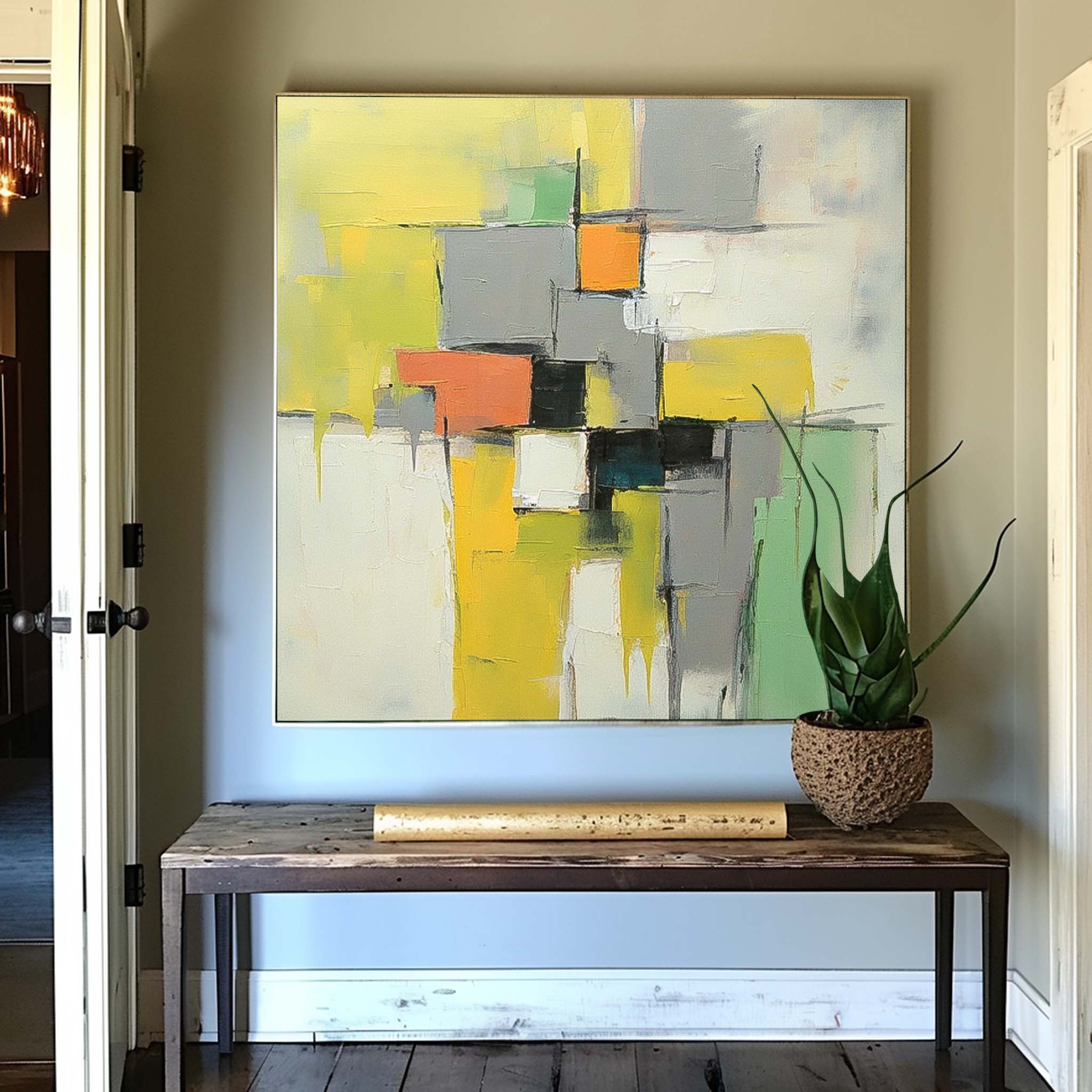 Abstract Canvas Art #AB514
