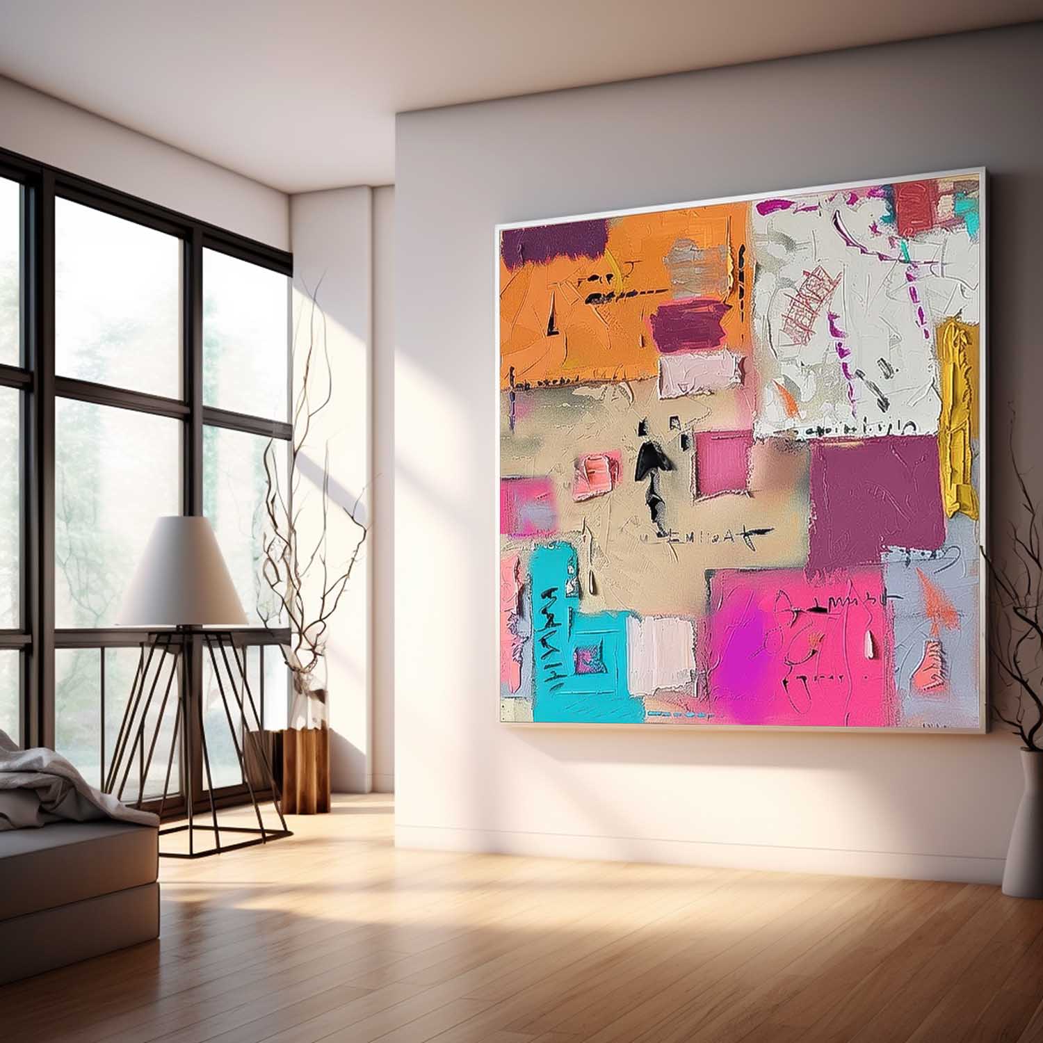 Abstract Canvas Art #AB566