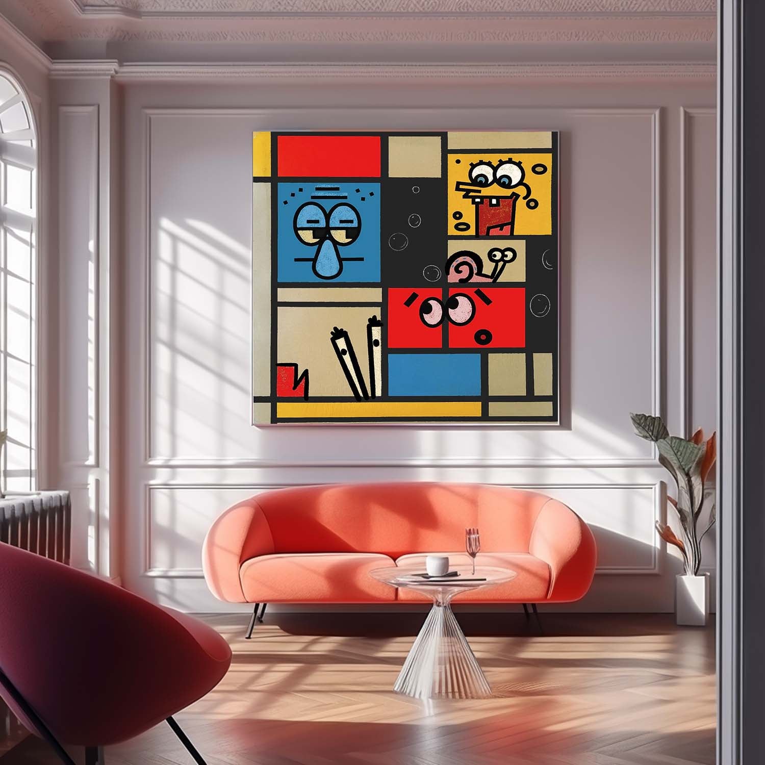 Abstract Canvas Art #AB610