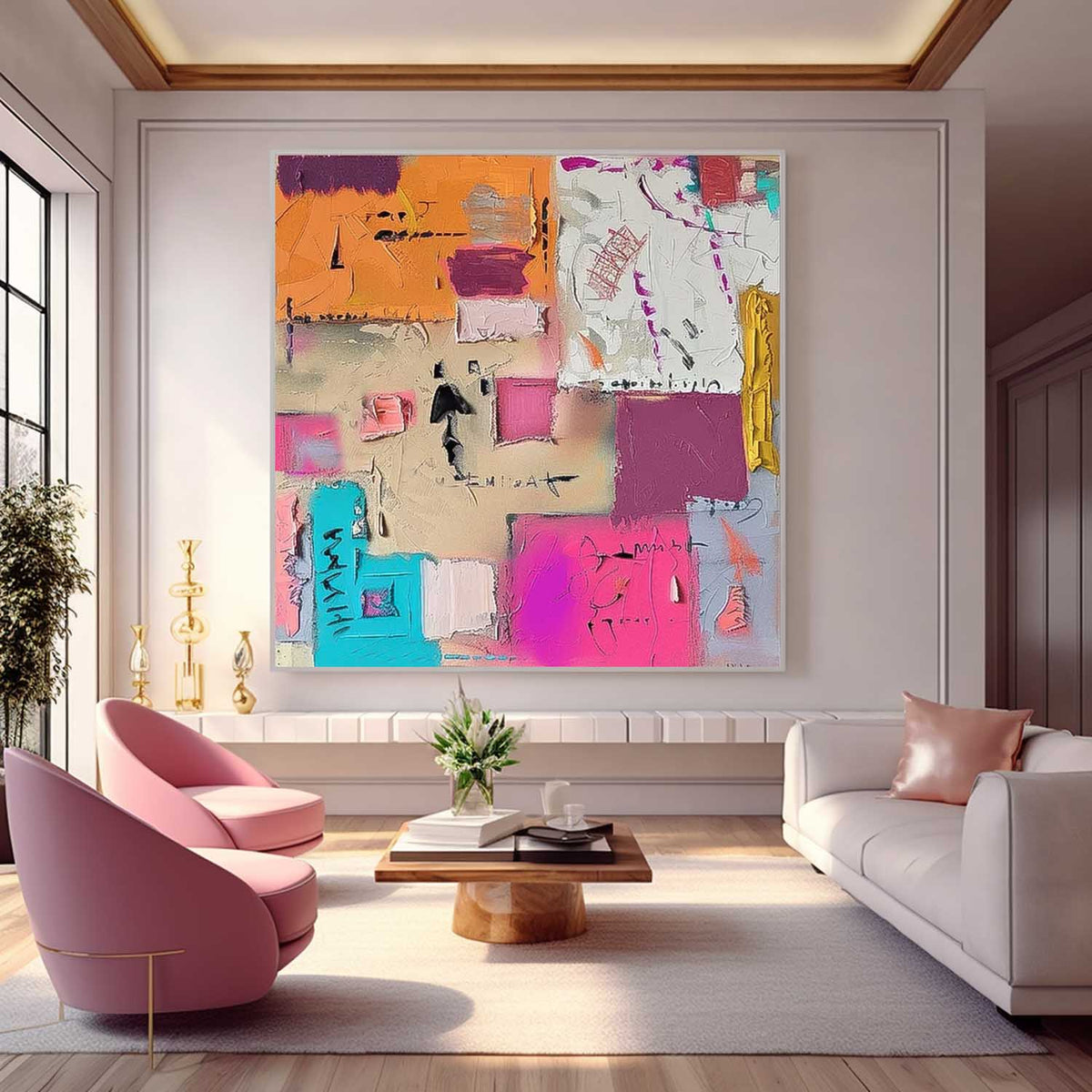 Abstract Canvas Art #AB566