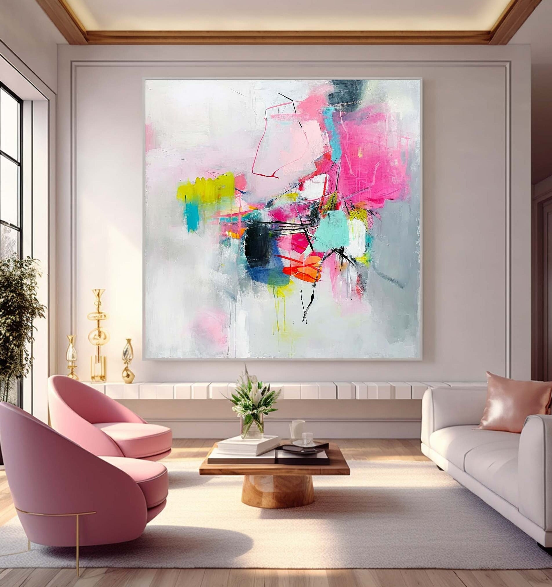 Abstract Canvas Art #AB466