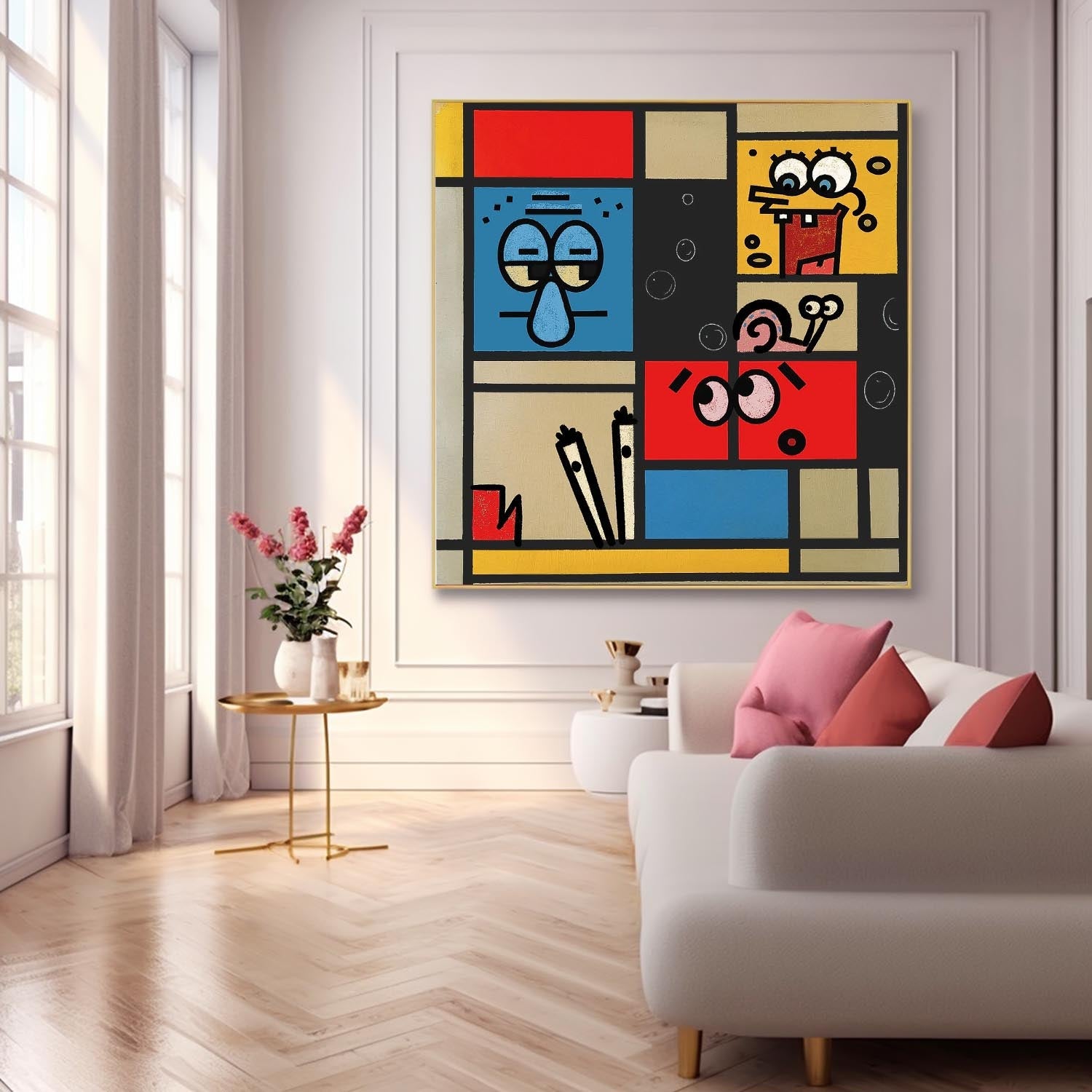 Abstract Canvas Art #AB610