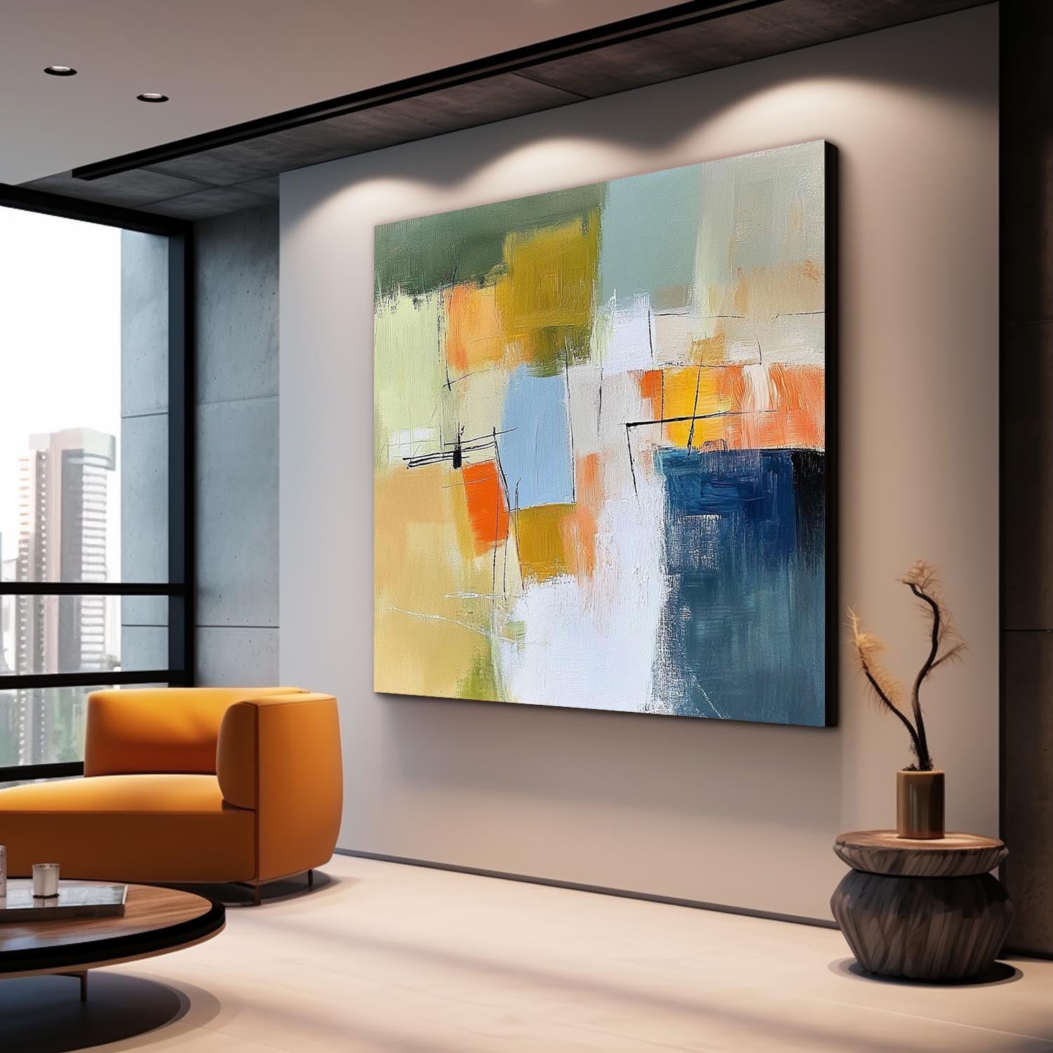 Abstract Canvas Art #AB664