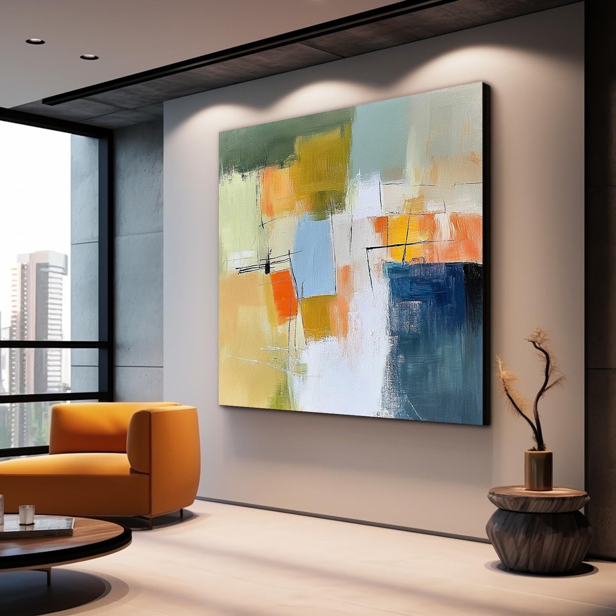 Abstract Canvas Art #AB664
