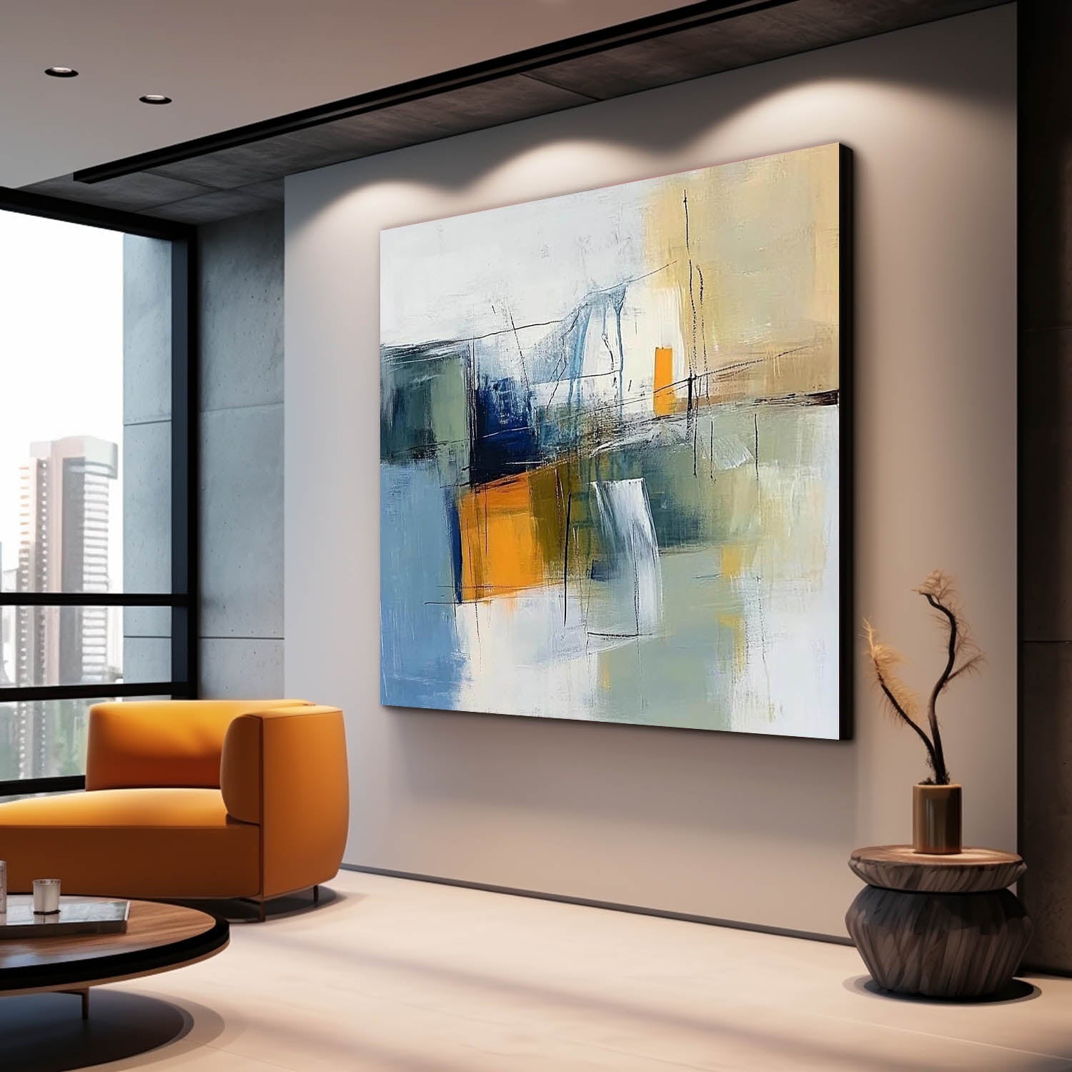 Abstract Canvas Art #AB665