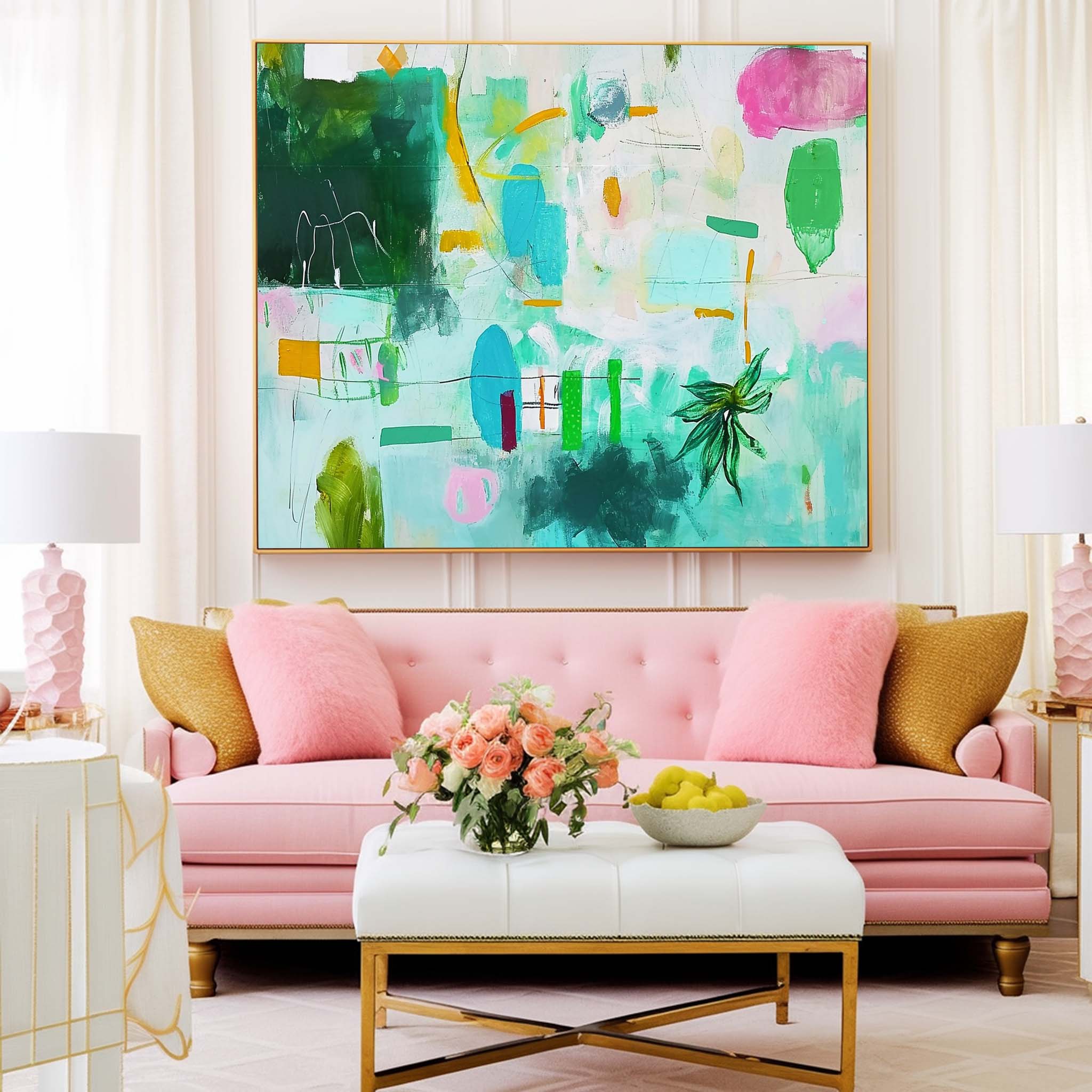 Abstract Canvas Art #AB430