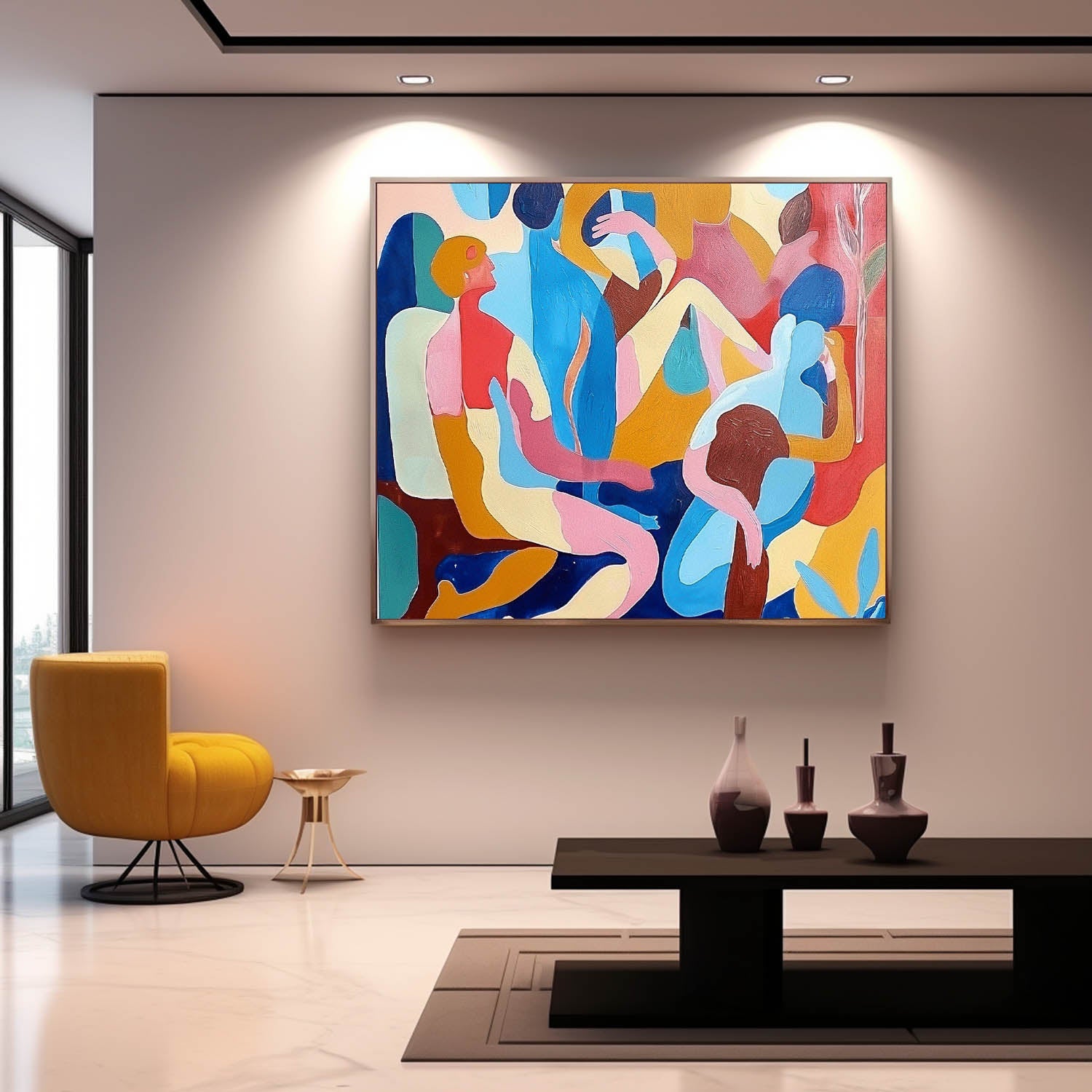Abstract Canvas Art #AB546