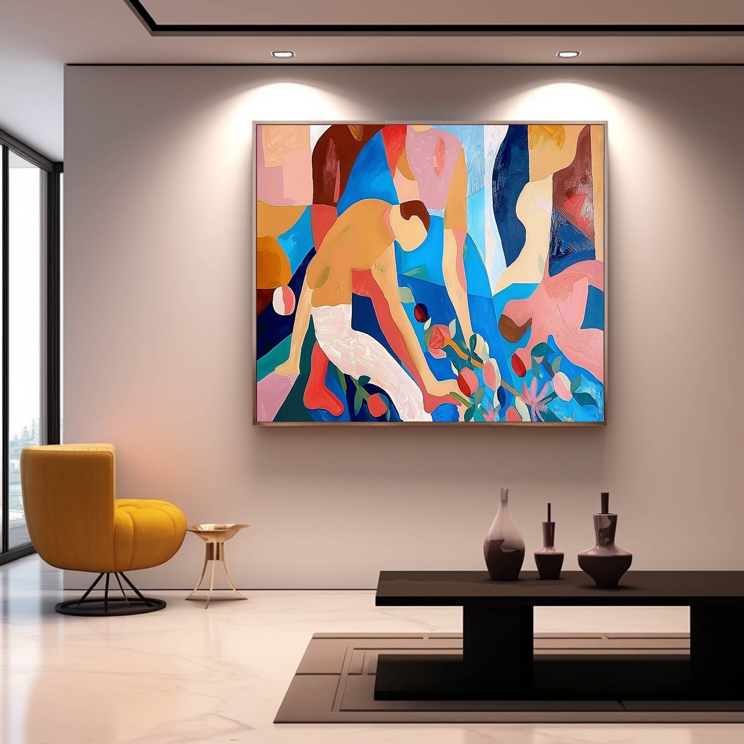 Abstract Canvas Art #AB545