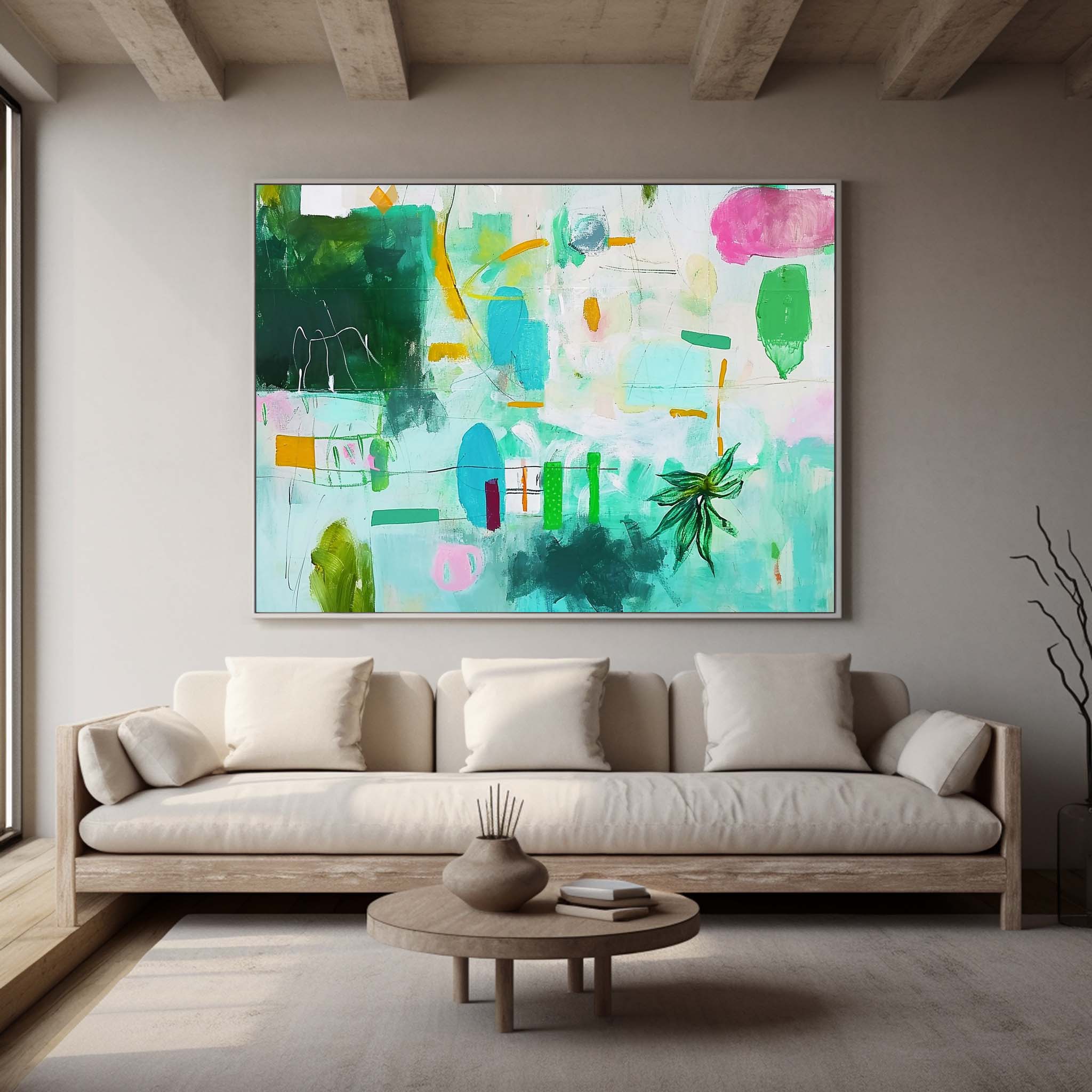 Abstract Canvas Art #AB430