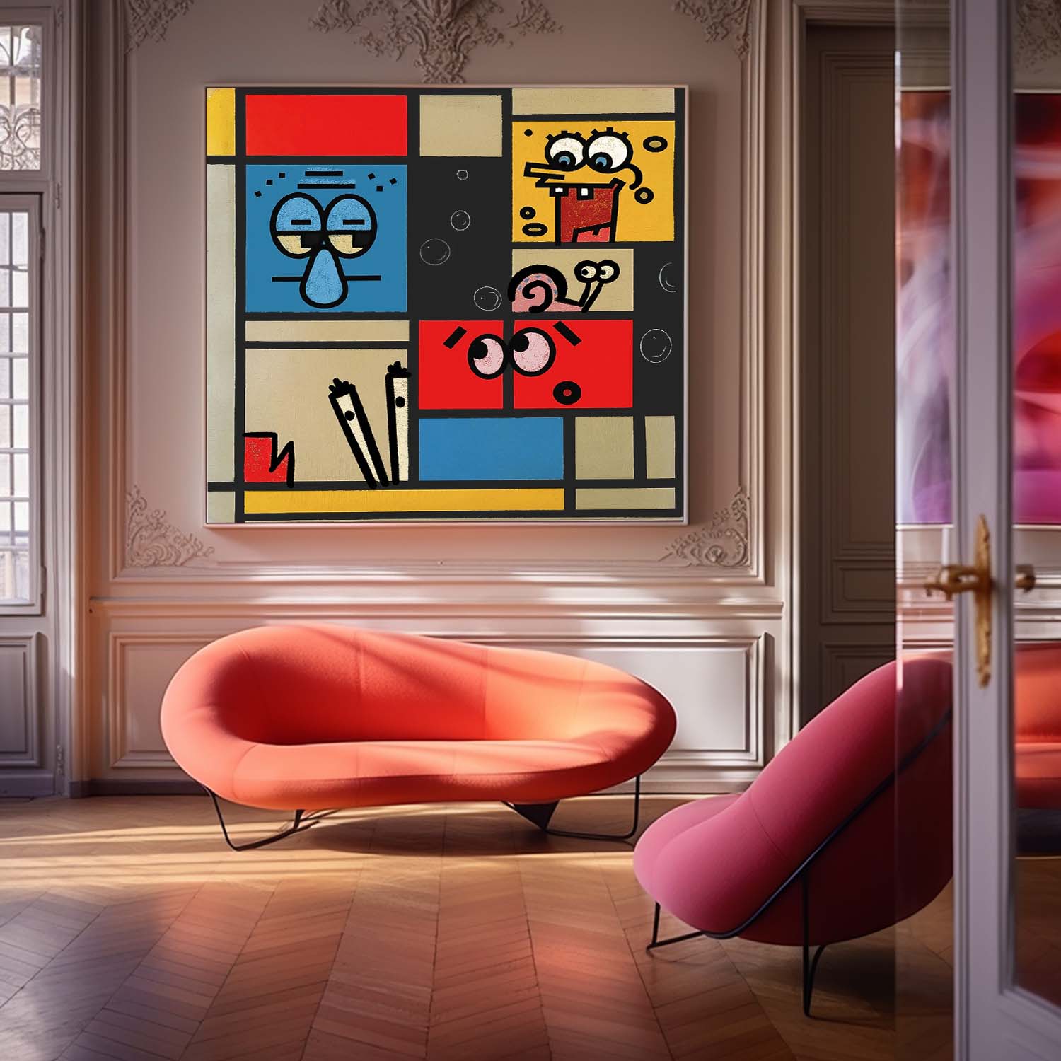 Abstract Canvas Art #AB610