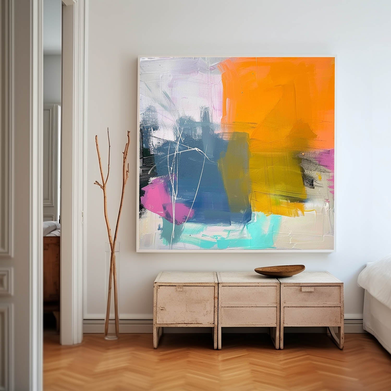 Abstract Canvas Art #AB655