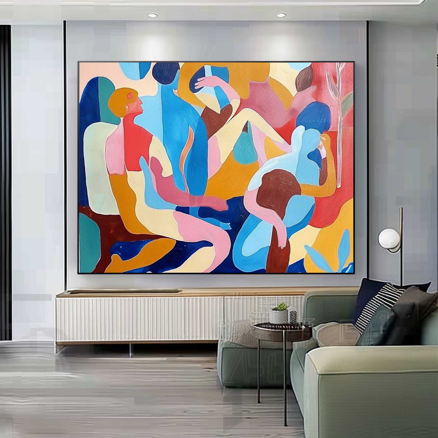 Abstract Canvas Art #AB546