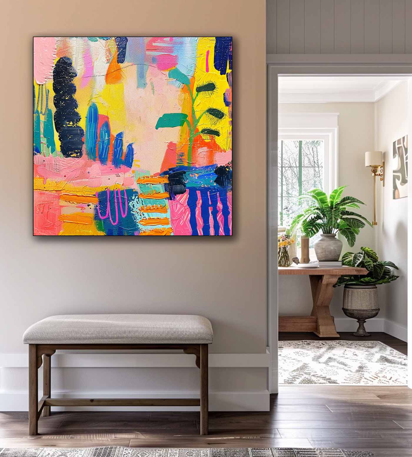 Abstract Canvas Art #AB684
