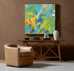 Abstract Canvas Art #AB037