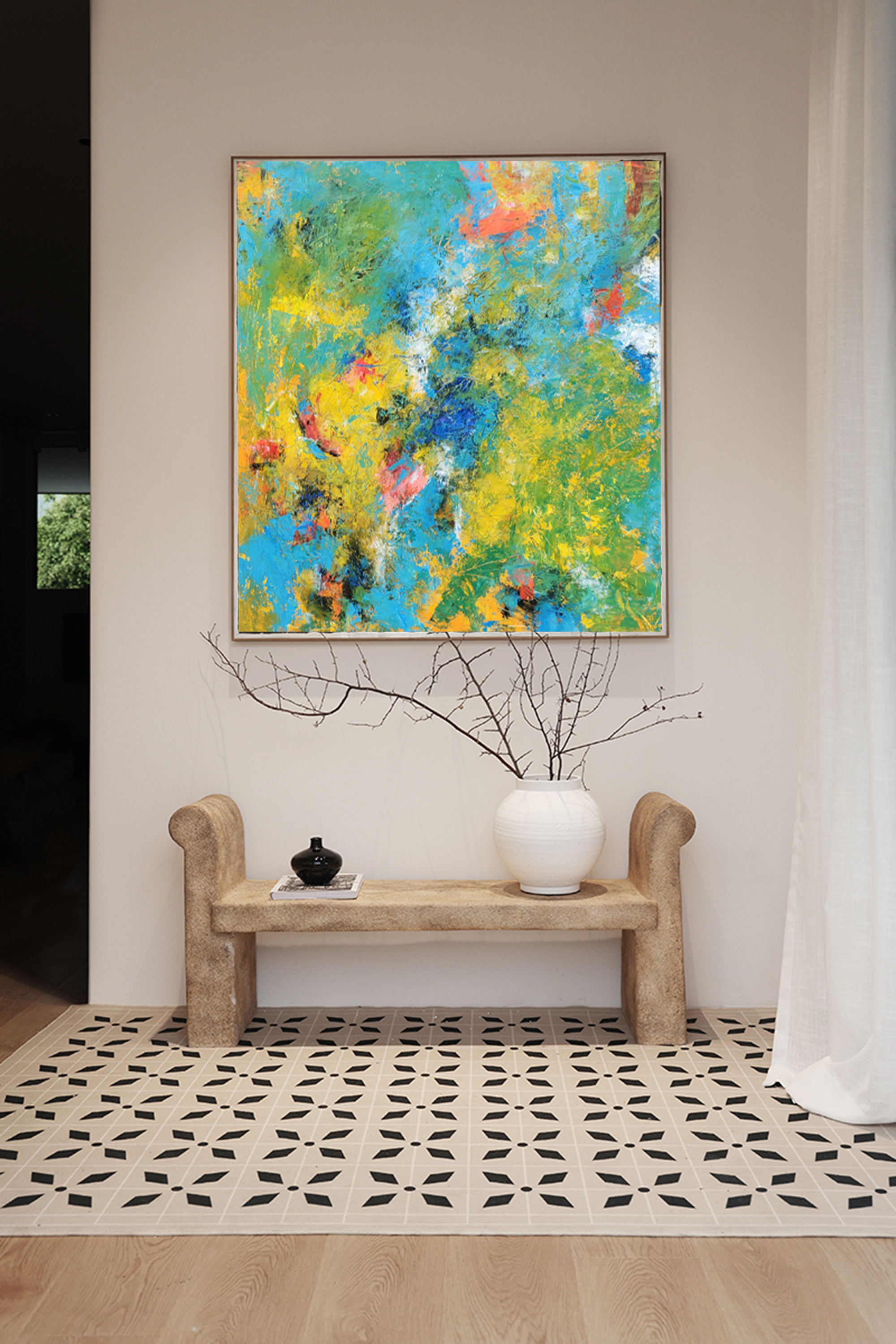 Abstract Canvas Art #AB037