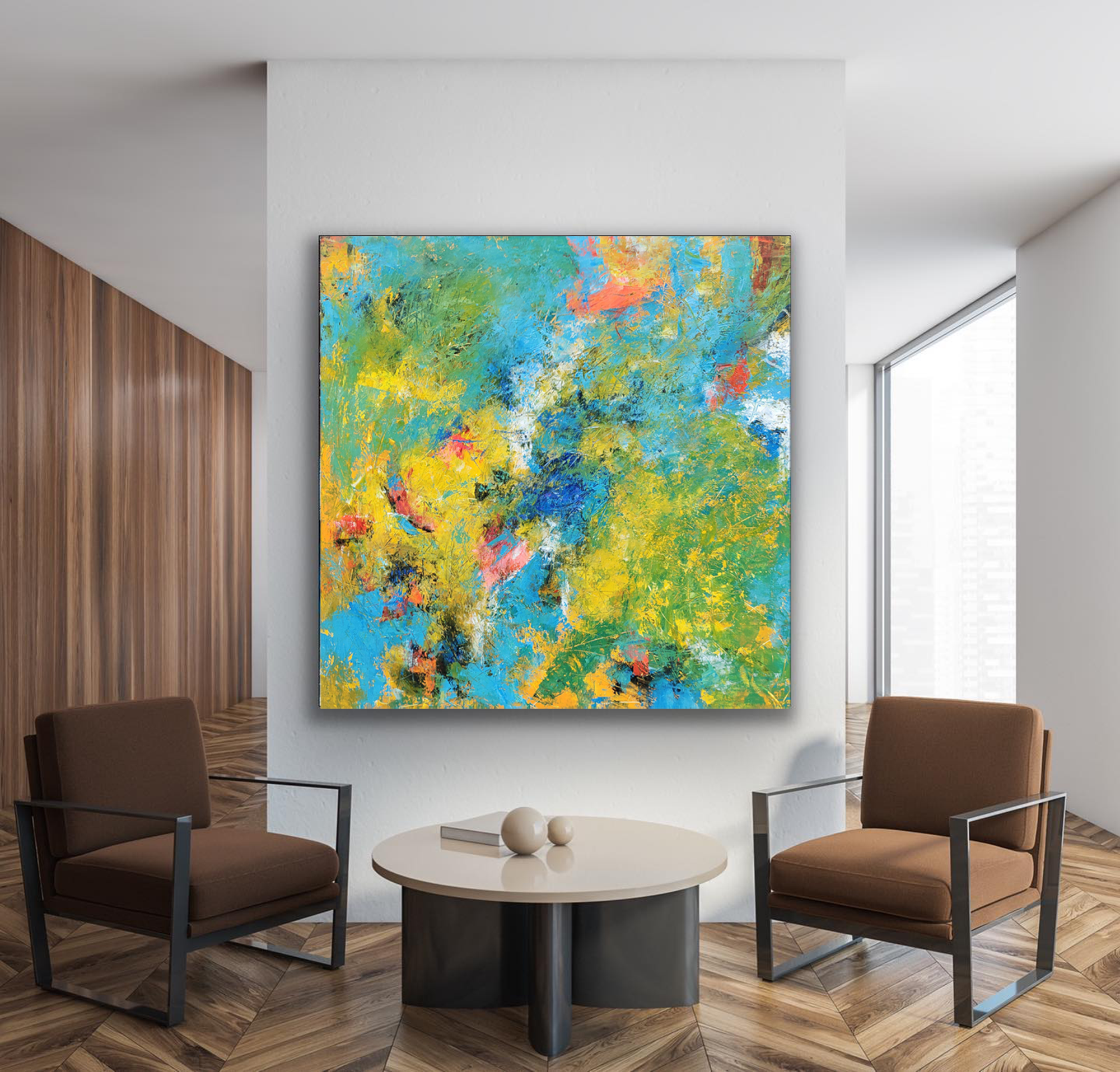 Abstract Canvas Art #AB037