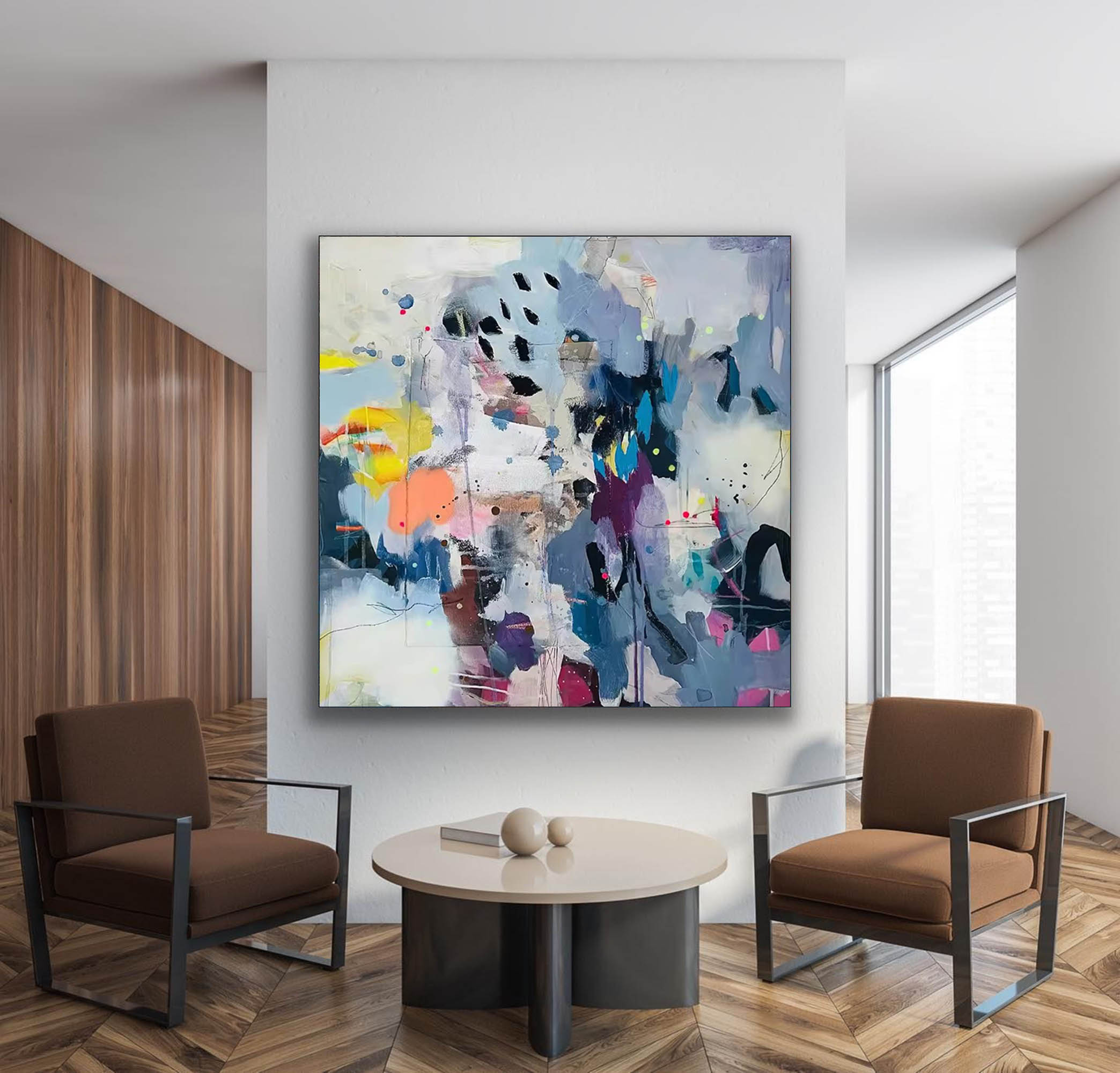 Abstract Canvas Art #AB064