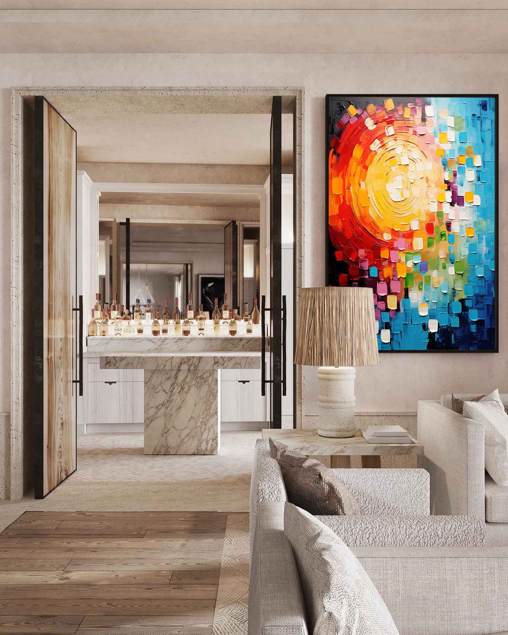 Abstract Canvas Art #AB275