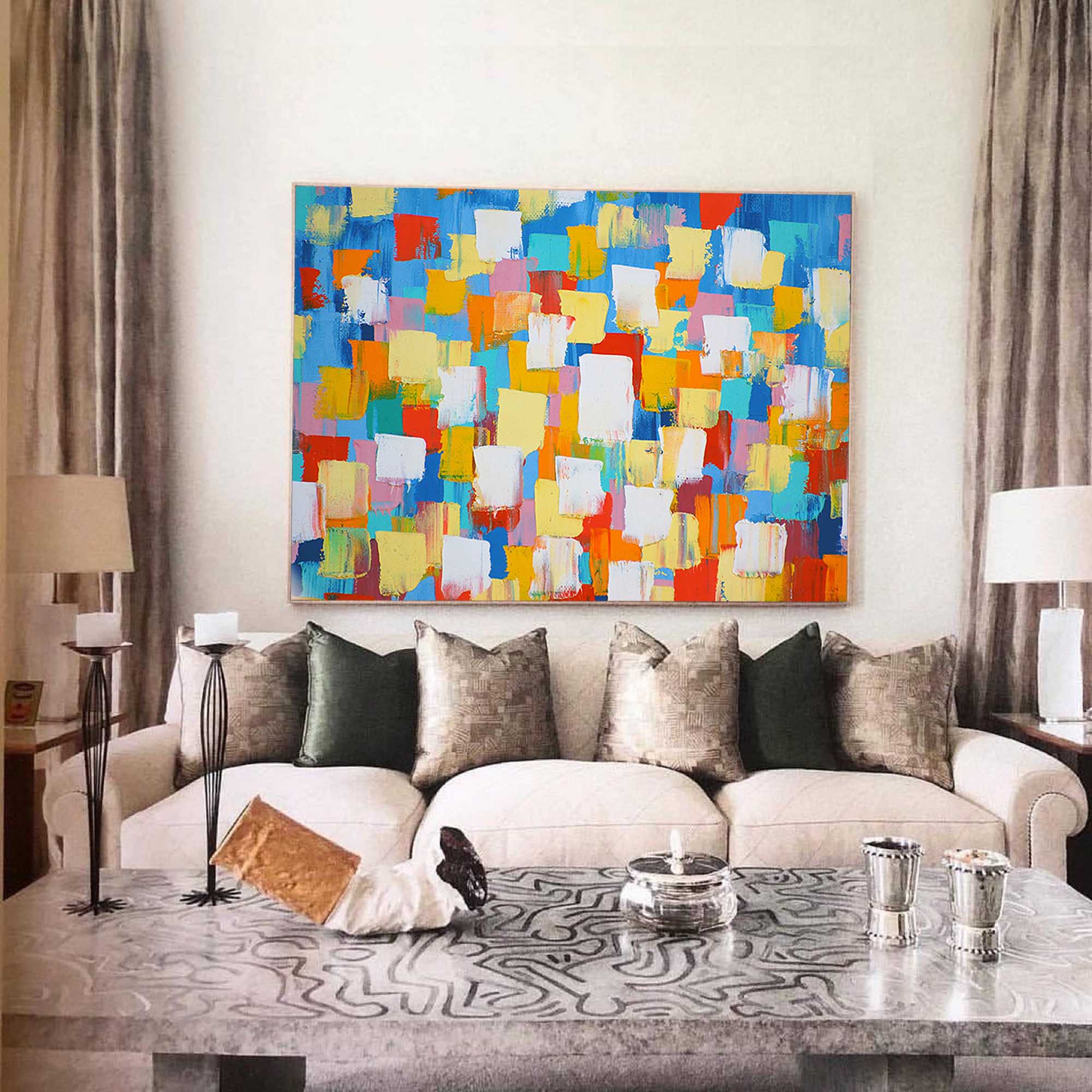Abstract Canvas Art #AB256