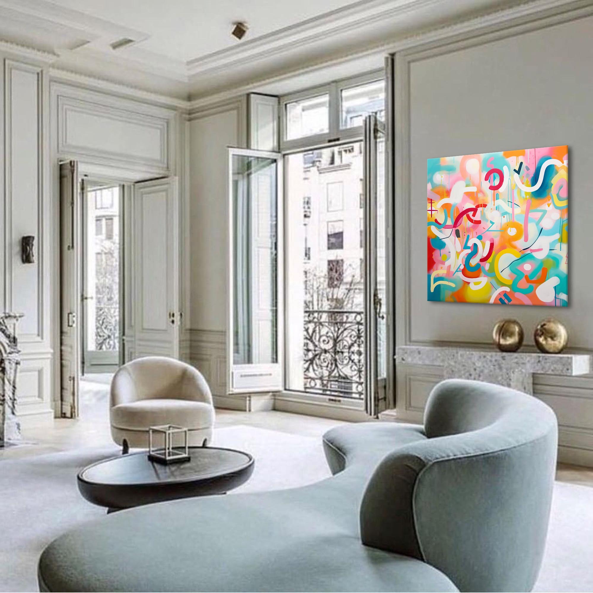 Abstract Canvas Art #AB260