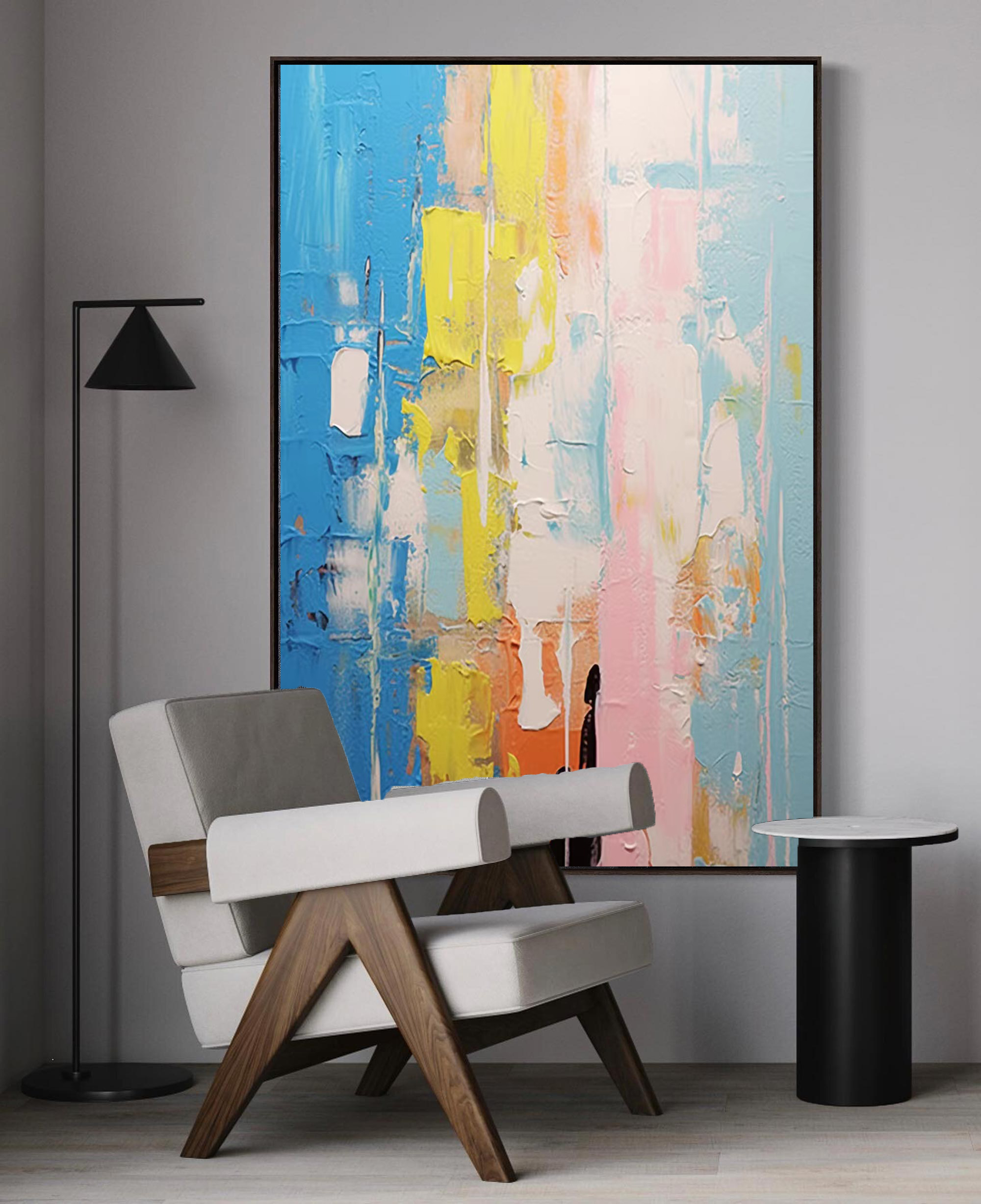 Abstract Canvas Art #AB038