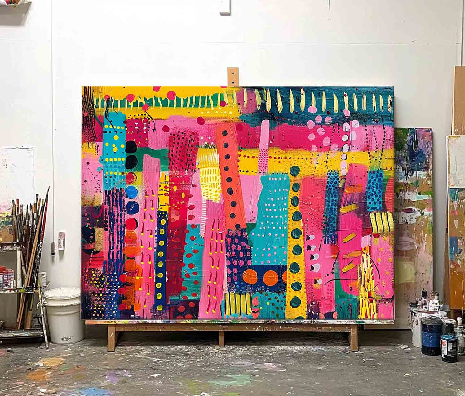 Abstract Canvas Art #AB678