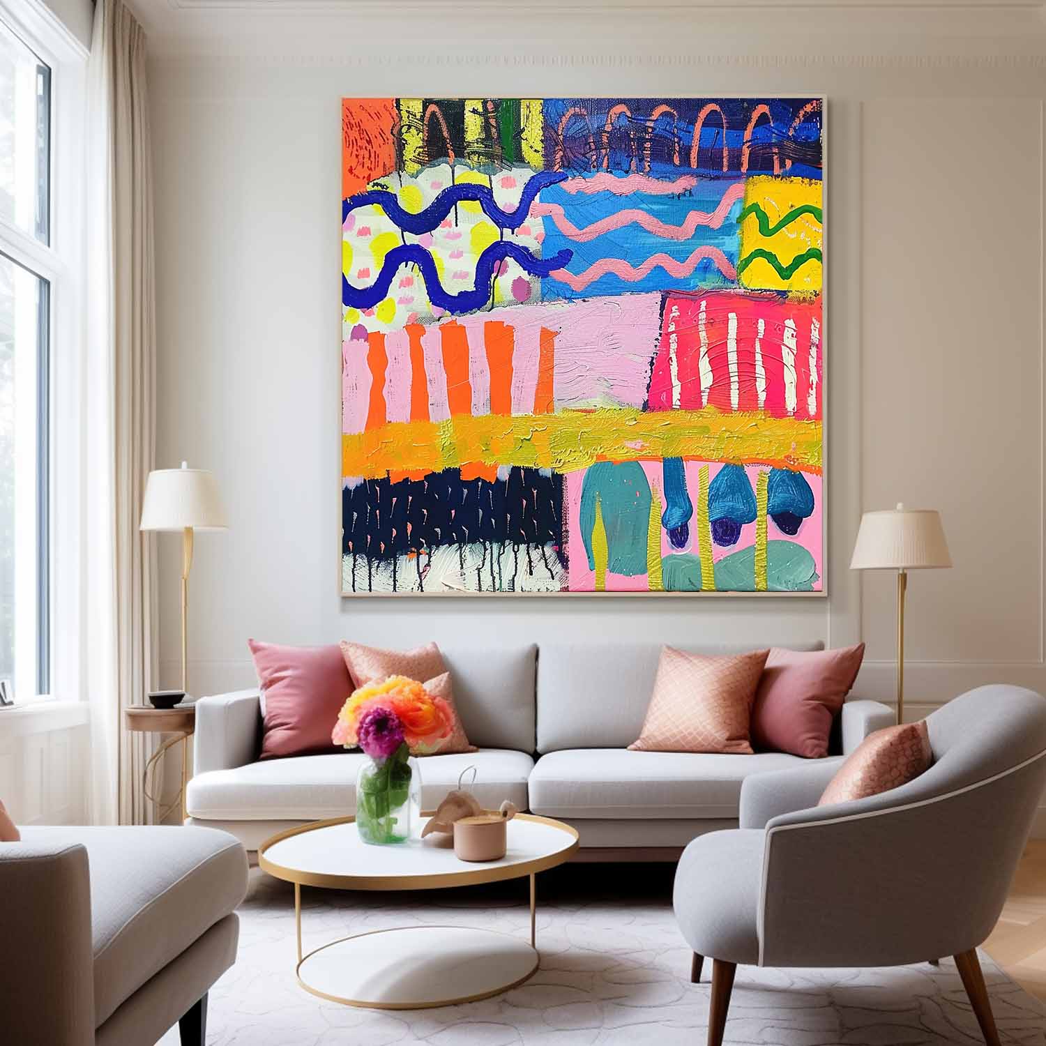 Abstract Canvas Art #AB681