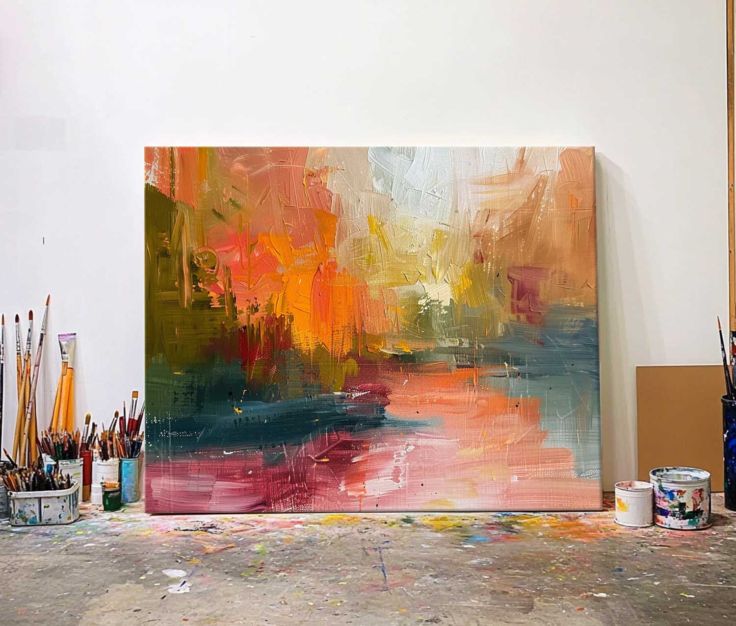 Abstract Canvas Art #AB628
