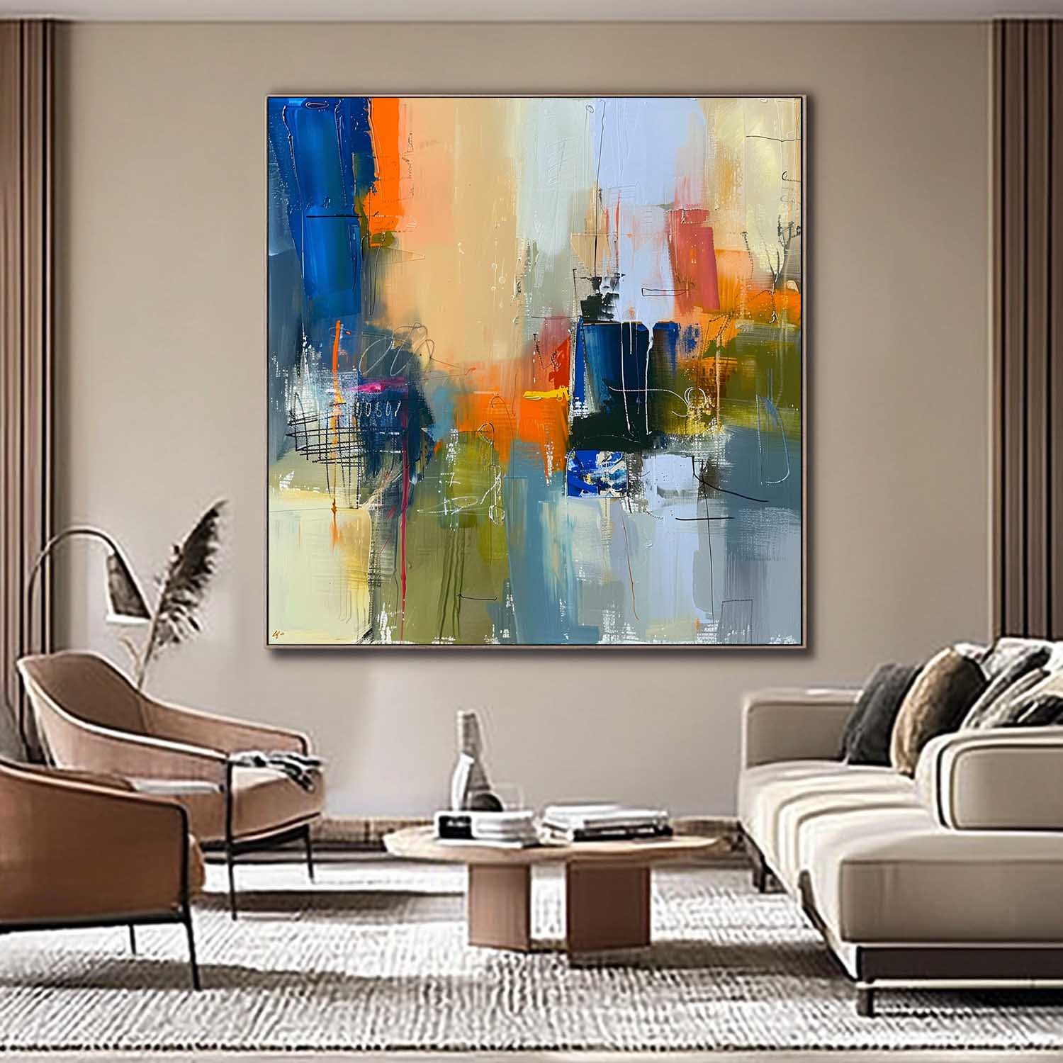 Abstract Canvas Art #AB672
