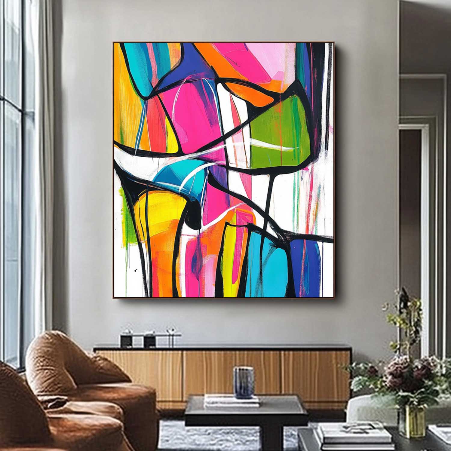 Abstract Canvas Art #AB695