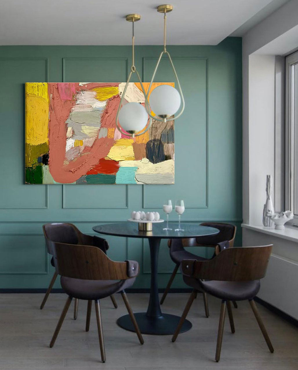 Abstract Canvas Art #AB235