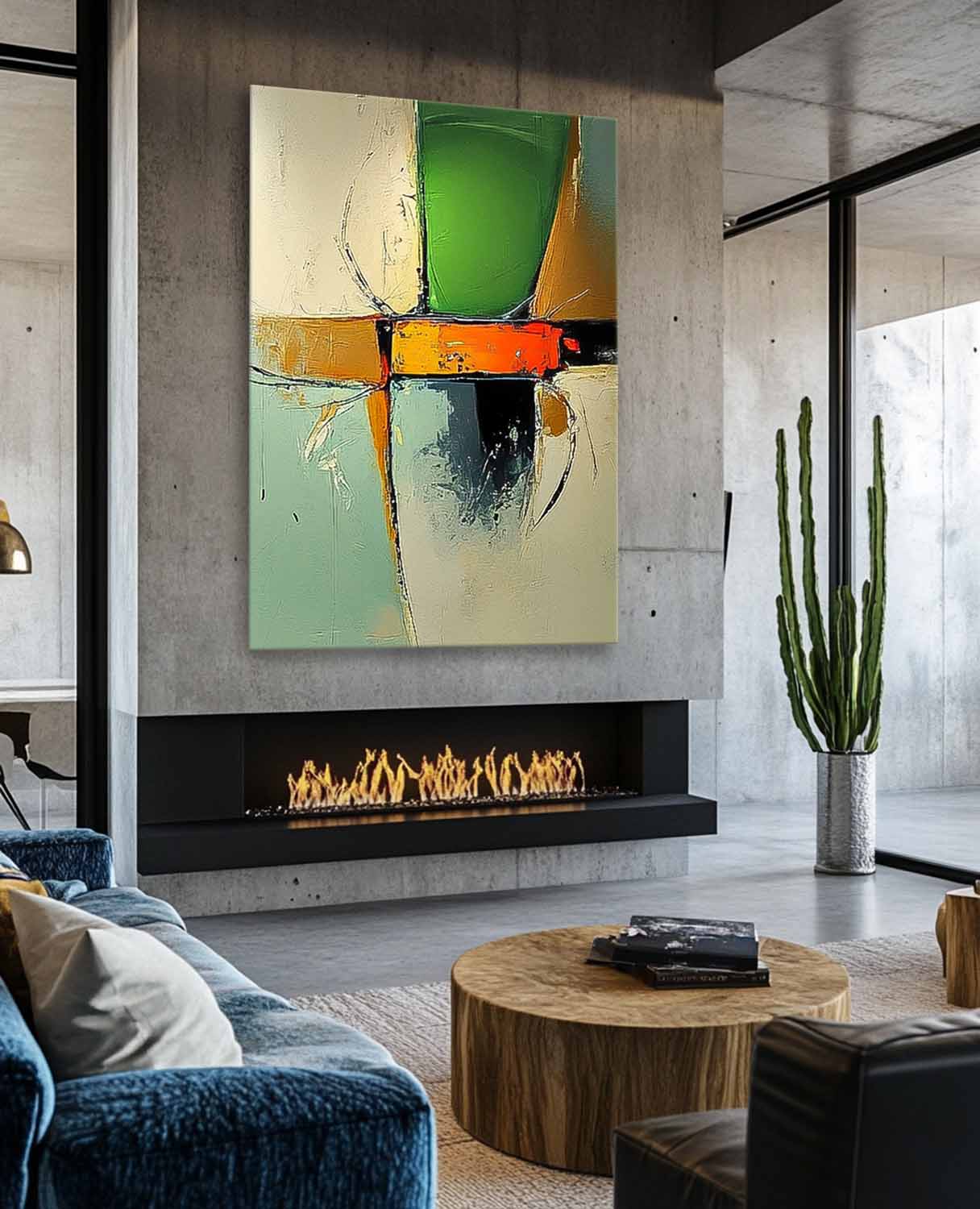 Abstract Canvas Art #AB711