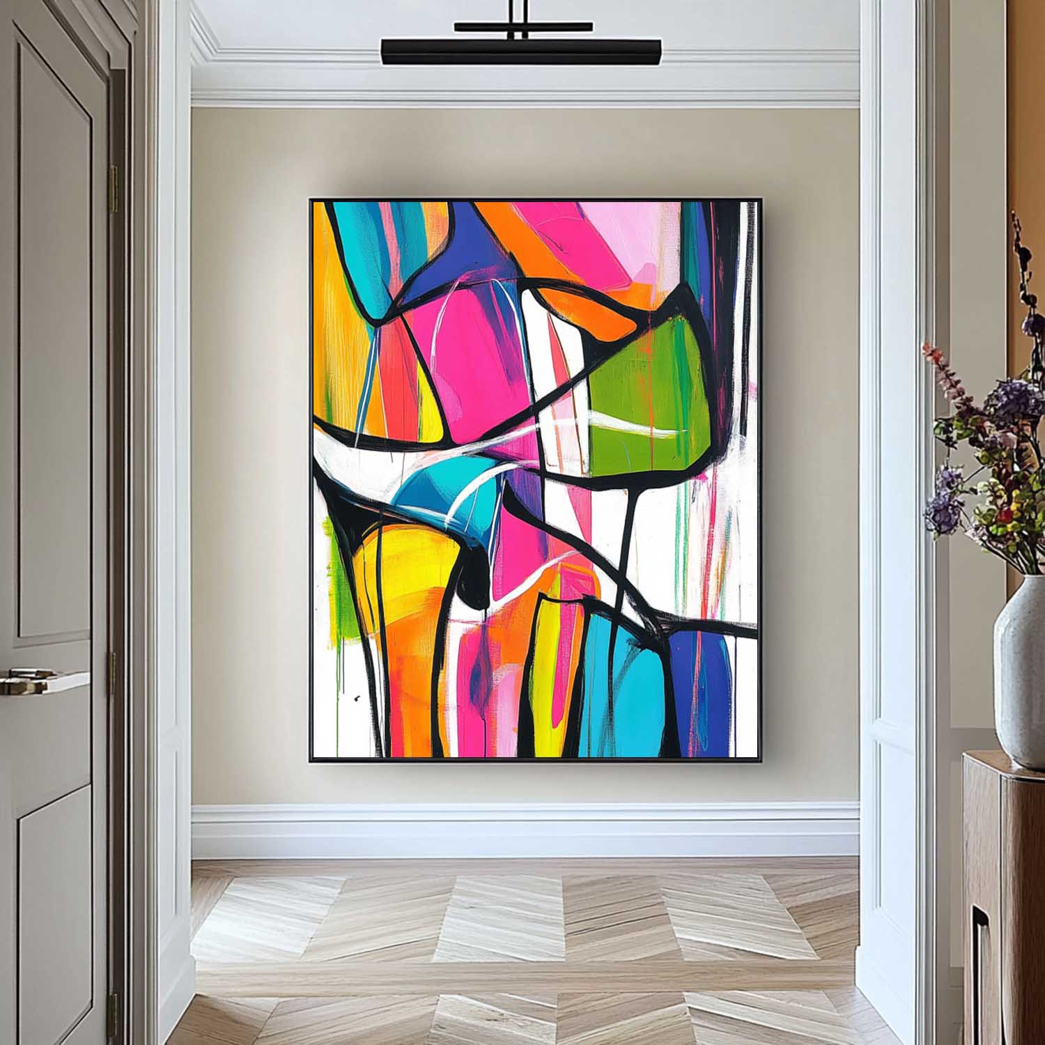 Abstract Canvas Art #AB695