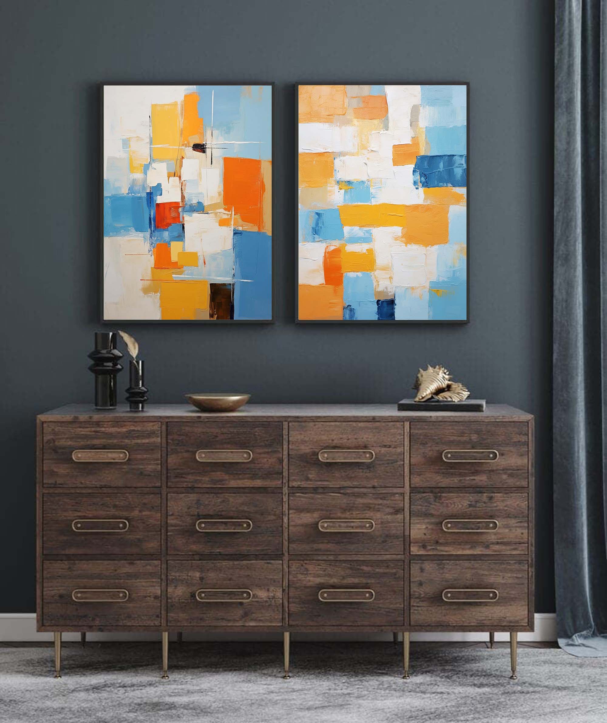Abstract Canvas Art #AB144