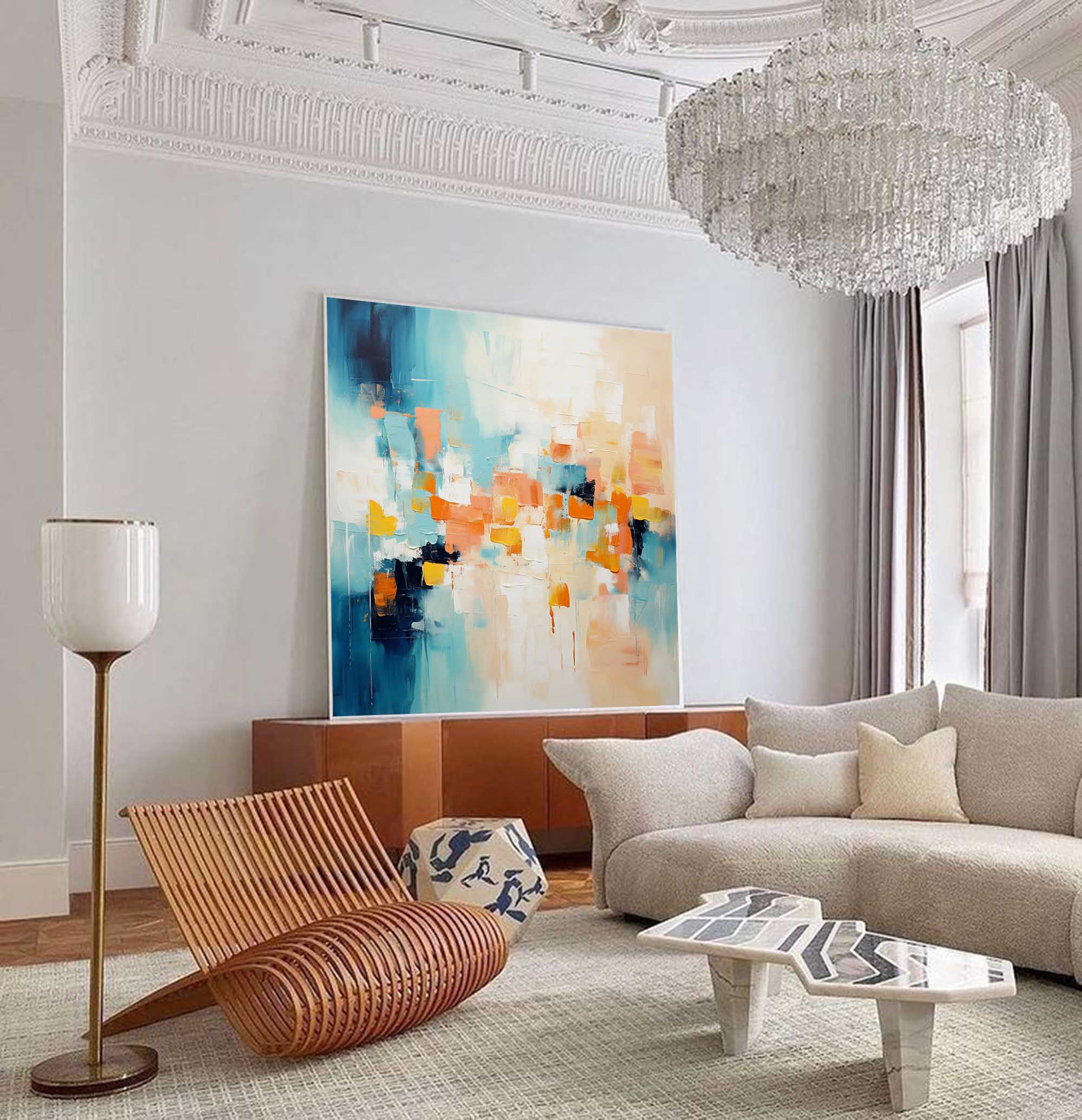 Abstract Canvas Art #AB227
