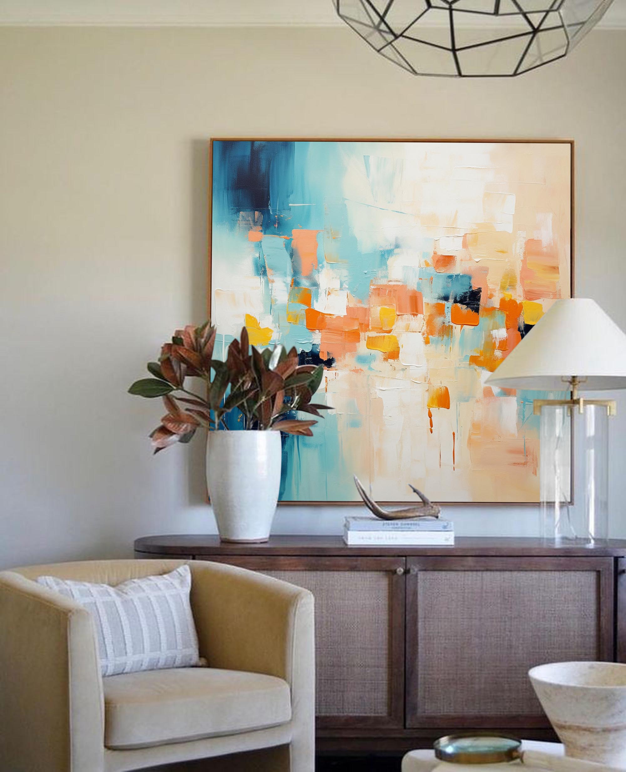 Abstract Canvas Art #AB227