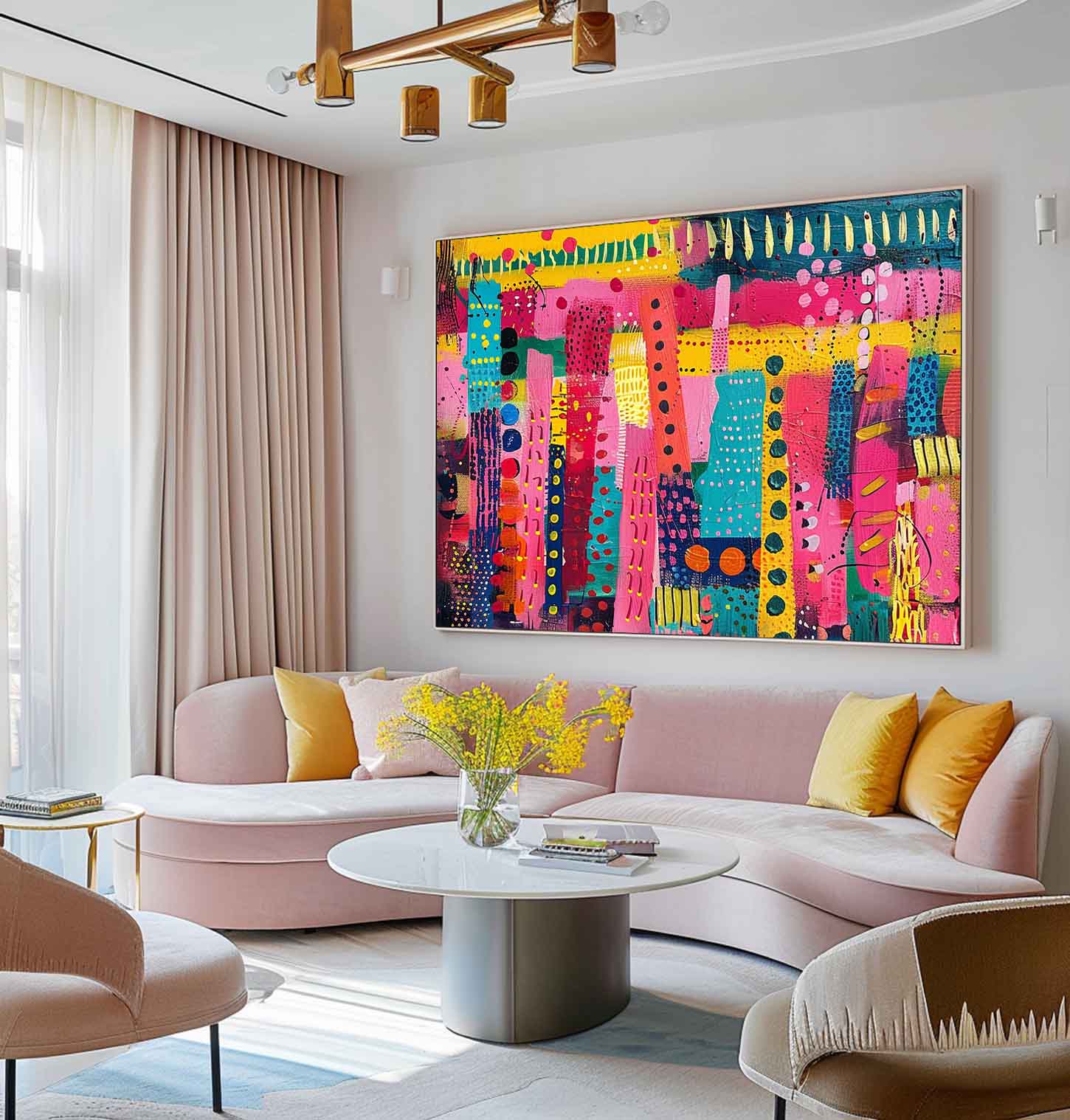 Abstract Canvas Art #AB678