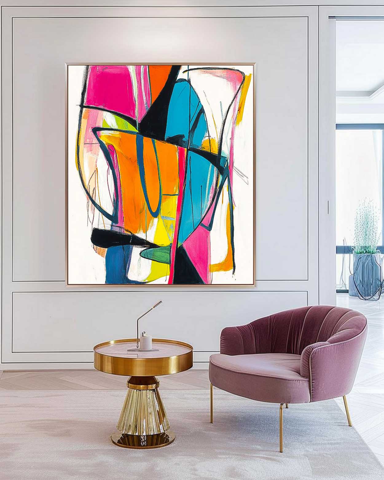 Abstract Canvas Art #AB694