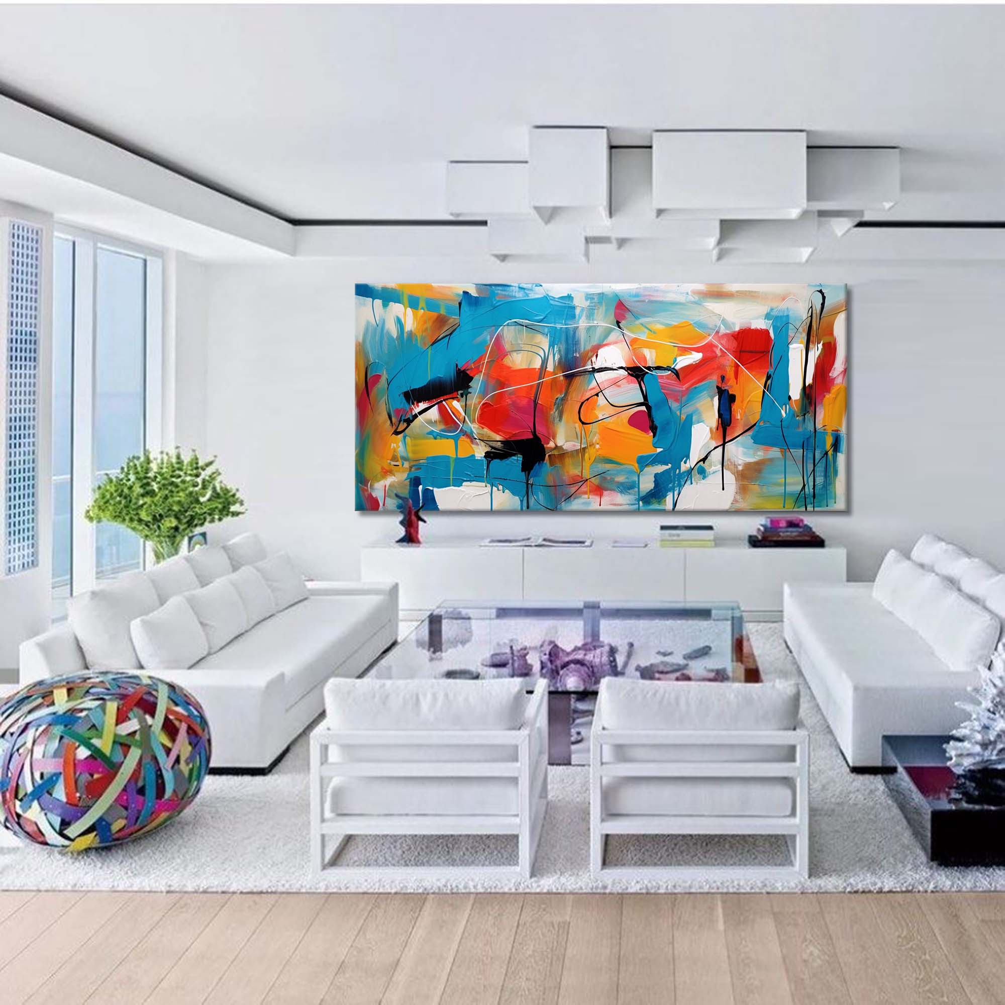Abstract Canvas Art #AB221